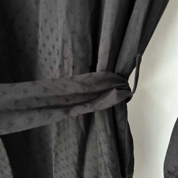 Saltwater luxe black stars robe waisted kimono style black - Picture 14 of 14